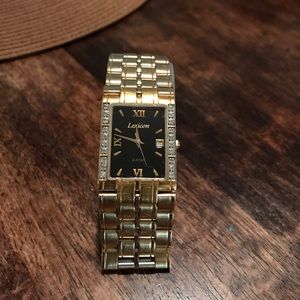 gold tone lexicon watch